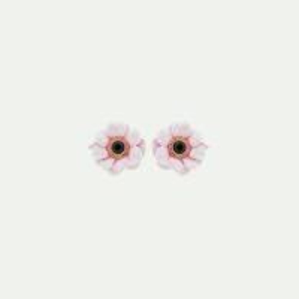 Les Nereides PINK PEONY Stud EARRINGS